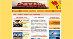 Desktop Screenshot of canguroviajes.com